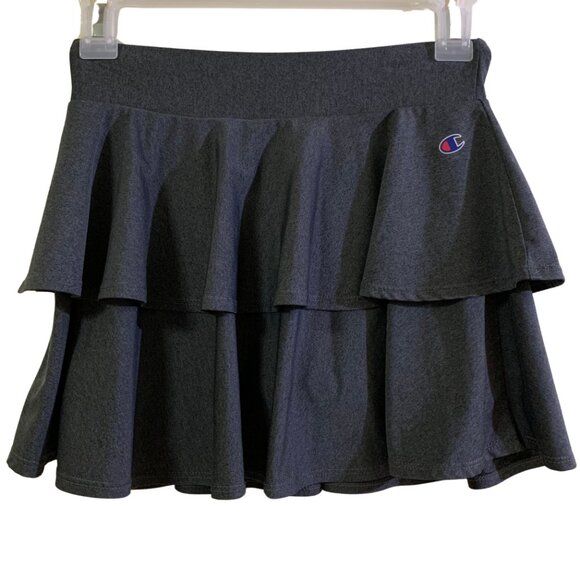 Champion Double Layer Skort Charcoal Gray  Girls' Size 10-12 - Picture 1 of 8